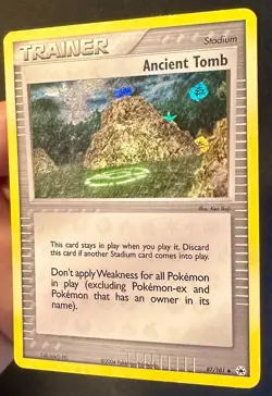 Ancient Tomb 87/101 2004 EX Hidden Legends Pokemon Card Reverse Holo Trainer Mp - Image 2