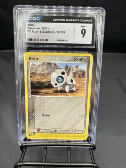 Pokemon Aron EX Ruby & Sapphire CGC 9 Graded Card 50/109 2003 English - Image 1