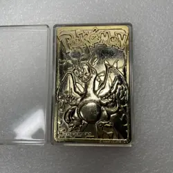 Pokemon 1999 Burger King 23K Gold Plated Card Charizard Case Vintage Figure Lot - Image 2