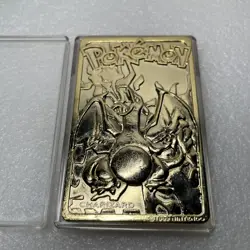 Pokemon 1999 Burger King 23K Gold Plated Card Charizard Case Vintage Figure Lot - Image 3