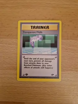 1st Edition Transparent Walls 125/132 Gym Challenge Pokemin Card - Image 1