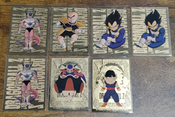 AMADA Dragon Ball Z Gold Foil Trading Card Lot 1998 1999 Vegeta Frieza Gohan - Image 1