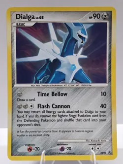 Pokemon TCG Dialga LV.68 DP26 Black Star Promo Holo SWIRL Pokemon Card LP - Image 1