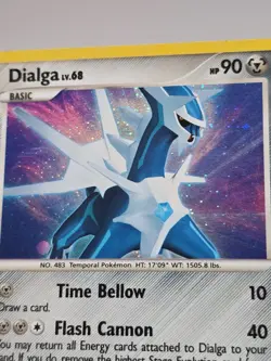 Pokemon TCG Dialga LV.68 DP26 Black Star Promo Holo SWIRL Pokemon Card LP - Image 3