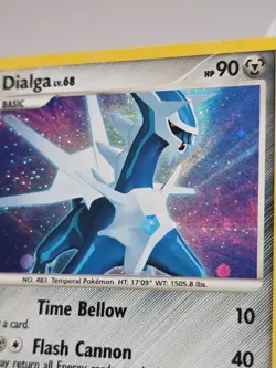 Pokemon TCG Dialga LV.68 DP26 Black Star Promo Holo SWIRL Pokemon Card LP - Image 4
