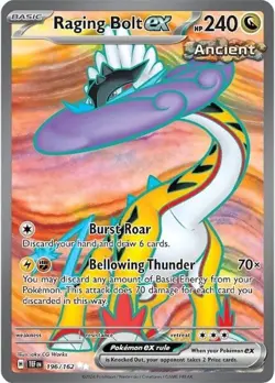 Raging Bolt 196/162 - Temporal Forces - Full Art Rare Card - Pokemon TCG - Image 1