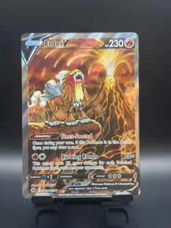 ENTEI V GG36/GG70 Pokemon TCG Crown Zenith Galarian Gallery Full Art Card NM - Image 1