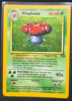 Vileplume Jungle Holo Rare Card 15/64 - Pokemon TCG - Image 1
