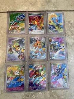 Pokemon TCG Scarlet & Violet 151 9-Card Holo Full Art Lot Starters - Image 2
