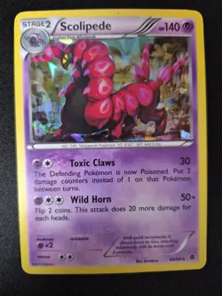 Scolipede 40/98 Emerging Powers Cracked Ice Holo Rare Pokemon Card TCG LP - Image 1