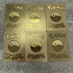 Nintendo Pokemon TCG Metal Foil 6-Card Lot - Mega Pikachu Fan Art Cards - Image 2