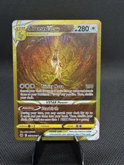 Pokemon Arceus VSTAR TCG Crown Zenith Holo Card GG70/GG70 Secret Rare NM - Image 1