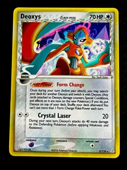 Deoxys 5/110 NM Delta species Holo Rare 2006 Vintage Pokemon TCG Card - Image 1