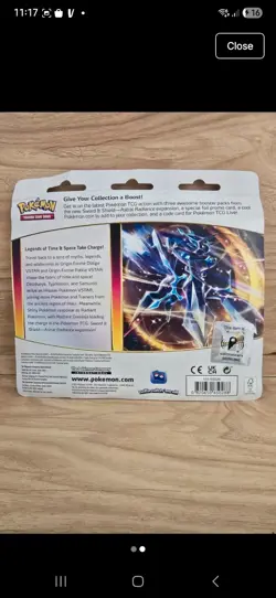 Pokemon TCG Sword & Shield Astral Radiance 3-Pack Blister Eevee - SEALED - Image 2