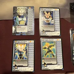 Vegeta Limited 1-3 + HT Cell Saga DBZ CCG Personality Card Set Dragon Ball Z - Image 1