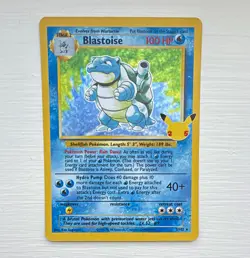 Pokemon TCG Blastoise Celebrations: Classic Collection #2/102 25th Anniversary - Image 1
