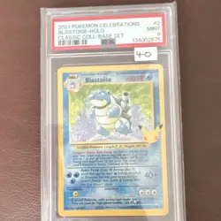 Pokemon Blastoise Celebrations Classic Collection 2/102 Holo Eng 2021 PSA 9 - Image 1