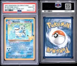 2021 POKEMON CELEBRATIONS CLASSIC COLLECTION #2 BLASTOISE-HOLO PSA 10 - Image 1
