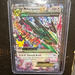 Pokemon TCG M Rayquaza EX 76/108 Celebrations Classic Collection Holo Full Art - Image 1