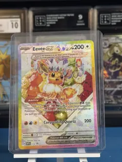 Pokemon TCG Eevee EX 174 Prismatic Evolutions Black Star Promo Card - Image 1