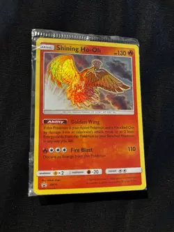 Pokemon Card Shining Ho-Oh SM70 Rare Black Star Promo Holo SEALED - Image 2