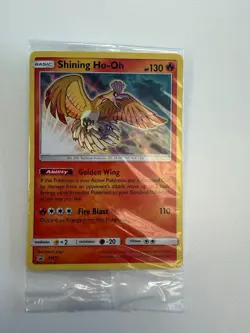 Pokemon Shining Ho-Oh SM70 Black Star Promo Holo Sealed NM Factory Pack - Image 1