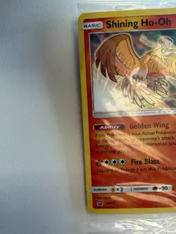 Pokemon Shining Ho-Oh SM70 Black Star Promo Holo Sealed NM Factory Pack - Image 2