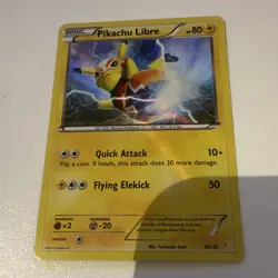 Pokemon TCG Pikachu Libre 30/30 Promo Holo English 2016 80 HP - Image 1