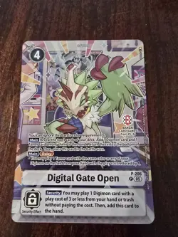 Digimon TCG Digital Gate Open P-206 BANDAI CARD GAMES FEST 25-26 - Image 1