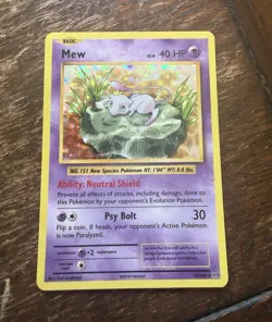 Mew 53/108 XY Evolutions Holo Rare 2016 Pokemon TCG Basic 40 HP English - Image 1