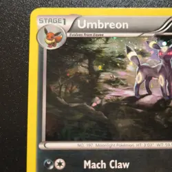 Pokemon TCG Umbreon XY Black Star Promo XY96 2016 Holo English MP-LP - Image 3