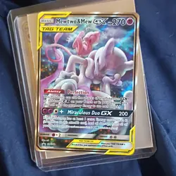 Mewtwo & Mew GX TAG TEAM SM191 SM Holo Promo 270 HP English Pokemon TCG - Image 1