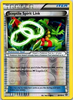 Sceptile Spirit Link 80/98 Reverse Holo XY Ancient Origins Pokemon Card LP - Image 1