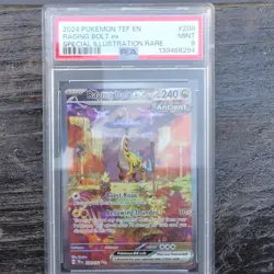 Pokemon TCG 2024 Raging Bolt ex 208/162 Temporal Forces SIR Holo PSA 9 - Image 1