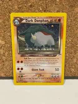 Pokemon Dark Donphan TCG Holo Card Neo Destiny Series 3/105 - Image 1