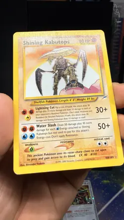 Pokemon Neo Destiny TCG #108/105 Shining Kabutops Secret Rare Card LP+ - Image 2