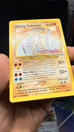 Pokemon Neo Destiny TCG #108/105 Shining Kabutops Secret Rare Card LP+ - Image 3