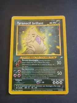 Shining Tyranitar 113/105 Holo Secret Rare Neo Destiny Pokemon mp 2000 113/105 - Image 1