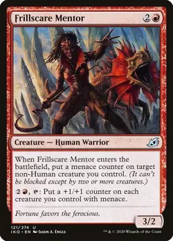 Frillscare Mentor 4x FOIL IKO MTG Ikoria Uncommon MINT red - Image 1