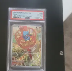 Pokemon PSA 8 2025 Riolu #010 Me: Mega Evolution Promo Holo English - Image 1