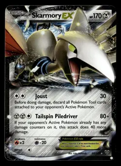 Skarmory EX 80/146 EX Rare Holo XY Pokemon Card - Image 2