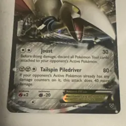 Skarmory EX - 80/146 - Pokemon XY Base Set Ultra Rare Card - Image 2