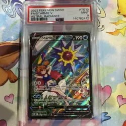 Pokemon TCG Starmie V Full Art Holo TG13/TG30 Astral Radiance TG PSA 9 - Image 1
