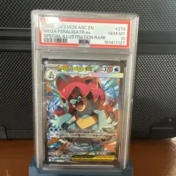 2026 POKEMON ASCENDED HEROES SPECIAL ILLUSTRATION RARE MEGA FERALIGATR EX PSA 10 - Image 1