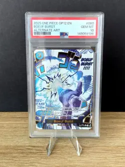 One Piece Op12-060 Sanji Boeuf Burst Alternate Art PSA 10 - Image 1