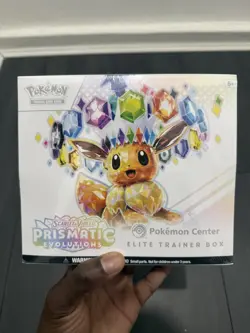 Pokemon Center Prismatic Evolutions Elite Trainer Box New & Sealed (Minor Hole) - Image 1
