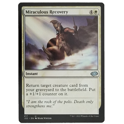 x1 Miraculous Recovery J22 MTG M/NM Uncommon White Instant Jumpstart 2022 TCG - Image 1