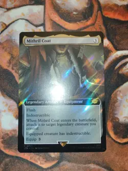 NM SURGE FOIL Mithril Coat Universes Beyond LTR MTG Magic the Gathering - Image 1