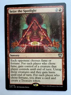 Seize the Spotlight - Near Mint MTG Commander: Outlaws Of Thunder Junction - Image 1