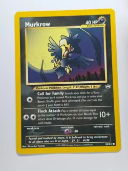 MURKROW 46/64 COMMON NEO REVELATION UNLIMITED LP POKEMON - Image 1